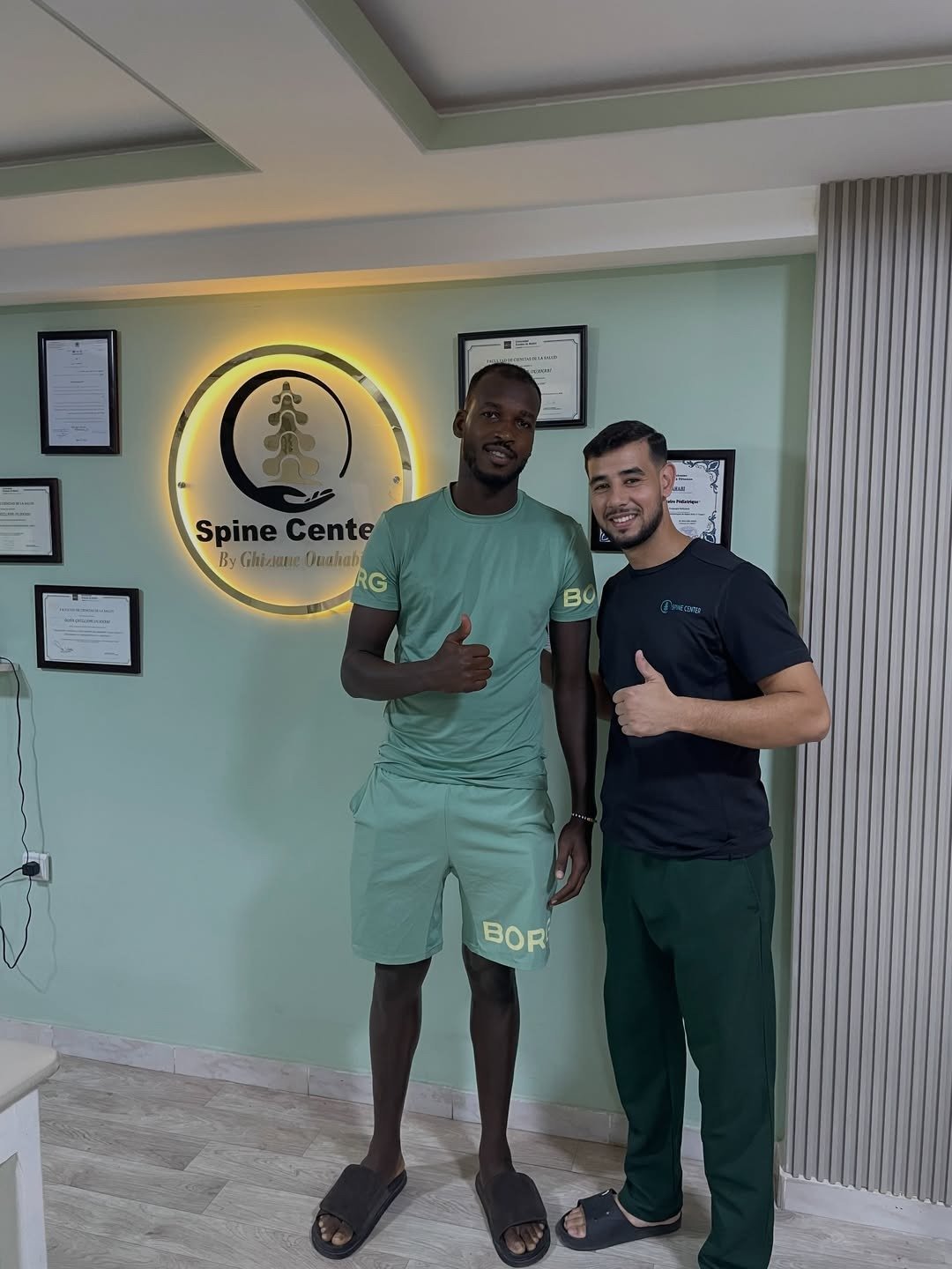 Sportif reçu au centre
